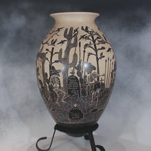 Load and play video in Gallery viewer, Video of Large Mata Ortiz Pottery Dia de Muertos
