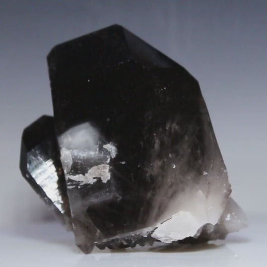 video Black Smoky Quartz - Piggy Back Points