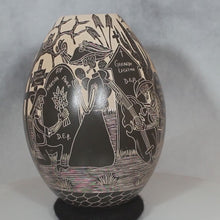 Load and play video in Gallery viewer, Video of Mata Ortiz Pottery Dia de Muertos Motif 
