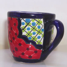 Load and play video in Gallery viewer, Talavera Cup Mug  | Brilliant Hand Glaze Floral Pattern | Hecho en Mexico Native Art
