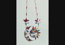 Load and play video in Gallery viewer, Celestial Moon Sun Stars Inca Necklace - Urin Huanca Peruvian Studios
