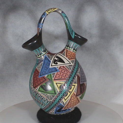 Video Wedding Vase Mata Ortiz Pottery