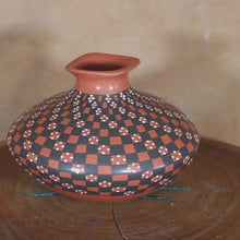 Load and play video in Gallery viewer, Señor Yoly Ledezma - Fluid Checkered Design - Mata Otiz Pottery
