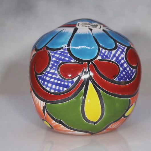 Video of Day Dead Skull Mexican Pottery