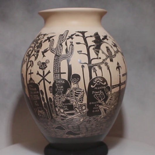Video of Day of the Dead Pottery