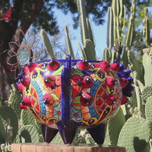 Load and play video in Gallery viewer, Señor Garardo Garcia - Signed Puffer Fish - Talavera Mexican Folk Art
