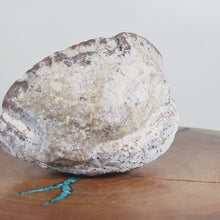 Load and play video in Gallery viewer, Blue &amp; Brown Dugway Bat Shaped Chamber Geode Crystal
