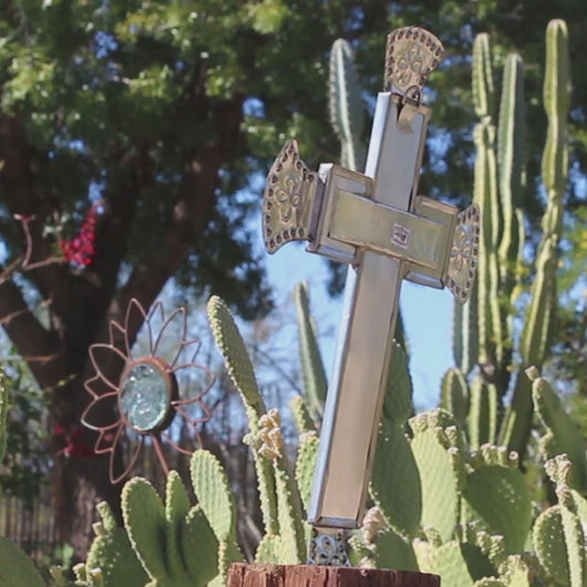 Tile & Tin Christian Cross