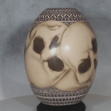 Load and play video in Gallery viewer, Video of Overlapping Skulls Mata Ortiz Pottery 
