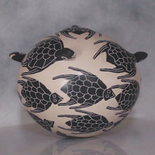 Load and play video in Gallery viewer, Video of 3 Dimensional Tortoises Southwest Pottery

