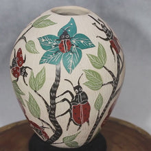 Load and play video in Gallery viewer, Señor Jonathon Villa - Loveliness of Ladybugs - Mata Ortiz Pottery
