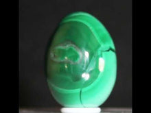 Load and play video in Gallery viewer, Malachite Liquid Swirls - Crystal Egg

