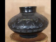 Load and play video in Gallery viewer, Señor Armando Silveira - Wide &amp; Low Black Pottery - Mata Ortiz Tradition
