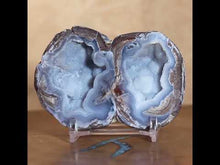 Load and play video in Gallery viewer, Dugway Geode Double Blue Half Juab Formation
