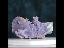Load and play video in Gallery viewer, Druzy Soft Lavender Grape Agate - Cliffs of Detail
