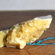Load image into Gallery viewer, Septarian Geode Slice - Packed Yellow Crystals

