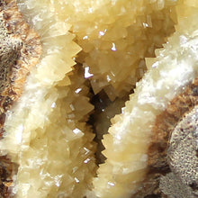 Load image into Gallery viewer, Septarian Geode Sectionl - Tight Packed Crystal Clusters
