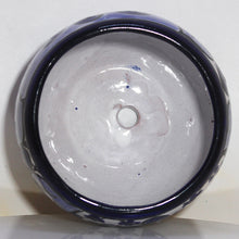 Load image into Gallery viewer, Talavera Flower Pottery | Rich Flow Blue on White | Mexico Folk Art SW Floral Design
