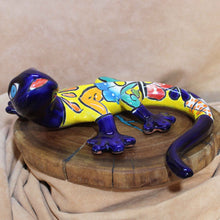 Load image into Gallery viewer, Mexican Folk Art Pottery - Blue Sally Salamander
