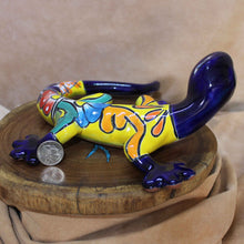 Load image into Gallery viewer, Mexican Folk Art Pottery - Blue Sally Salamander
