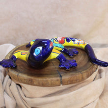 Load image into Gallery viewer, Mexican Folk Art Pottery - Blue Sally Salamander
