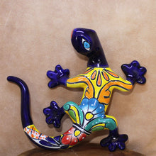 Load image into Gallery viewer, Mexican Folk Art Pottery - Blue Sally Salamander
