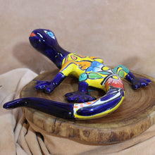 Load image into Gallery viewer, Mexican Folk Art Pottery - Blue Sally Salamander
