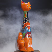 Load image into Gallery viewer, Talavera Slender Cat Pottery
