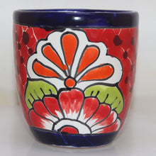 Load image into Gallery viewer, Talavera Cup Mug  | Brilliant Hand Glaze Floral Pattern | Hecho en Mexico Native Art
