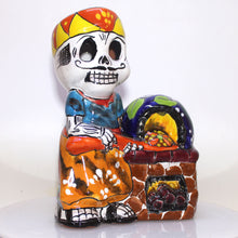 Load image into Gallery viewer, Talavera Baker Day of Dead | Next to His Oven | Mexican Pottery Folk Art

