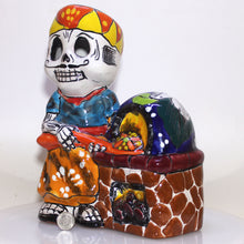 Load image into Gallery viewer, Talavera Baker Day of Dead | Next to His Oven | Mexican Pottery Folk Art
