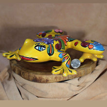 Load image into Gallery viewer, Yellow Talavera Frog - Mexican Folk Art Pottery/Ceramics
