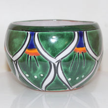 Load image into Gallery viewer, Talavera Flower Pottery | Rich Green Leaves Floral Pattern | Mexico Folk Art

