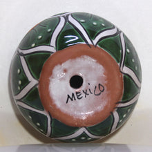 Load image into Gallery viewer, Talavera Flower Pottery | Rich Green Leaves Floral Pattern | Mexico Folk Art
