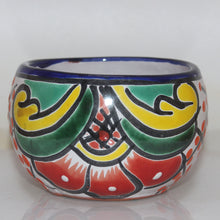 Load image into Gallery viewer, Talavera Flower Pottery | Bright Colors on White | Mexico Folk Art SW Floral Design

