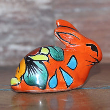 Load image into Gallery viewer, Talavera Southwest Rabbit Miniature - Mexican Folk Art
