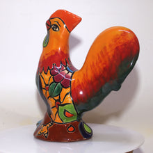 Load image into Gallery viewer, Talavera Ceramic Rooster Figure | Vibrant Glaze | Folk Art Garden Decor

