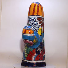 Load image into Gallery viewer, Large Talavera Pottery | Saguaro Cactus Plant | Mexican Festive Art
