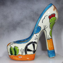 Load image into Gallery viewer, Talavera High Heels -  Ceramic Pottery - Mexico Folk Art
