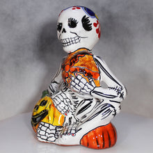 Load image into Gallery viewer, Skeleton Pumpkins Day of the Dead Mexican Pottery
