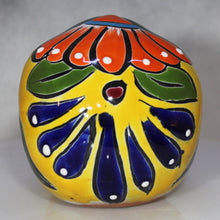 Load image into Gallery viewer, Festive Painted Skull Talavera Mexican Pottery
