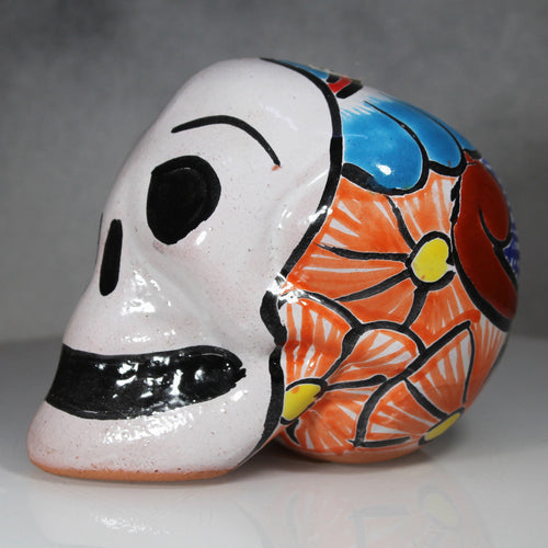 Day Dead Skull Talavera Mexican Pottery