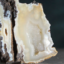 Load image into Gallery viewer, Tamp Bay Geode Coral Pair - Yellow White Interior
