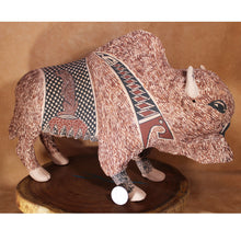 Load image into Gallery viewer, Wild Bison / Buffalo - Mata Ortiz Pottery - Señor Tomas Quintana
