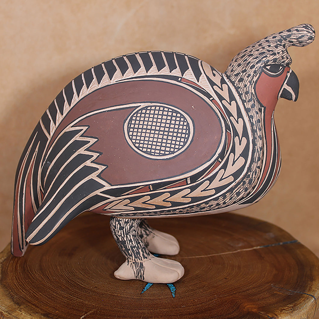 Native Quail - Mata Ortiz Pottery - Señor Tomas Quintana