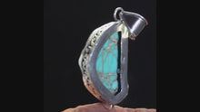 Load and play video in Gallery viewer, Blue Sea Sediment Jasper Free Form Pendant Sterling Silver

