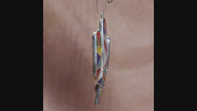 Load and play video in Gallery viewer, Incan Cactus Pendant - Sterling Silver Precious Gemstones - Urin Huanca
