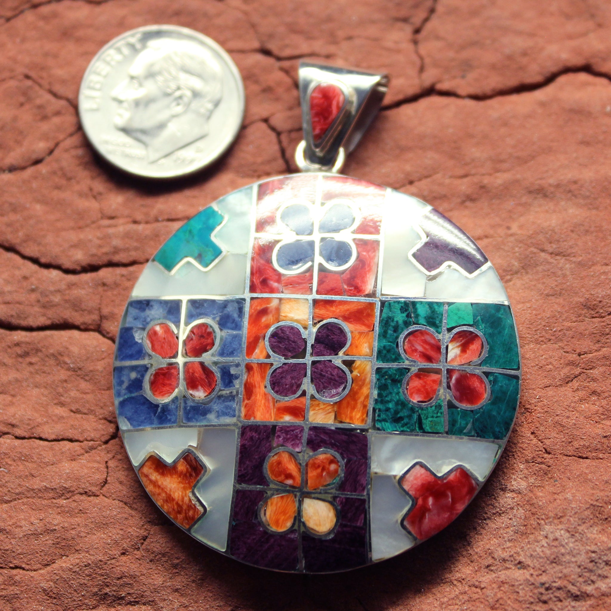 Inca Shield Pendant - Peruvian Original