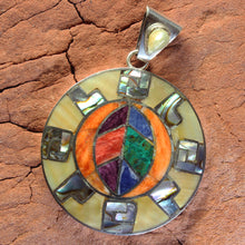 Load image into Gallery viewer, Peruvian Peru Jewelry Pendant Pachamama Chakana
