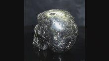 Load and play video in Gallery viewer, Peruvian Pyrite Skull Hand Carving - Folk Art Original
